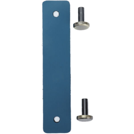 Moderne, schlichte, stoßfeste Schrankgriffe, schöne Schubladengriffe aus PU-Leder, exquisites europäisches Design für Koffertüren und Kleiderschränke (Blau)