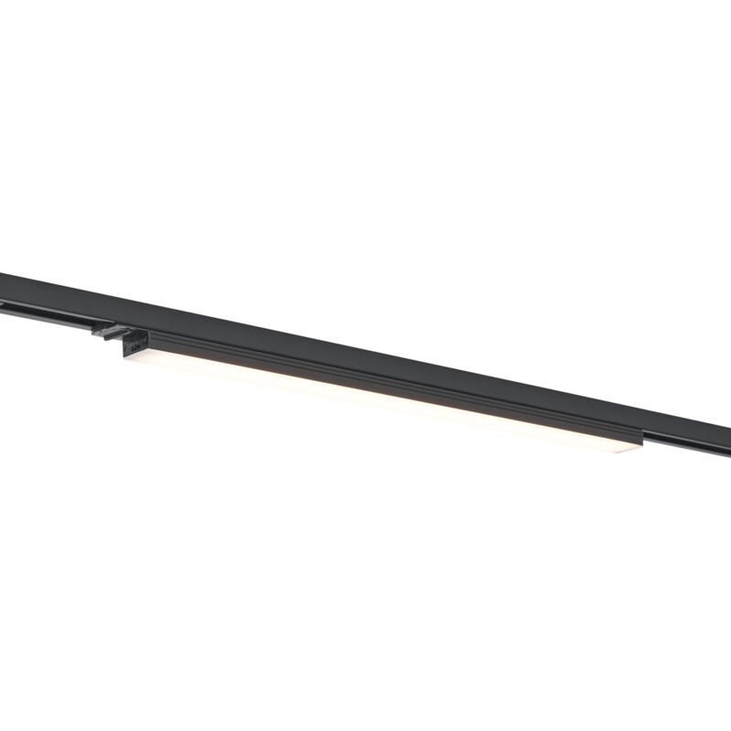 Qazqa Moderne Schwarze Deckenleuchte Für 1-phasen-schienensystem 15w 1180 Lm 2700-3800k - Iconic Tsiri