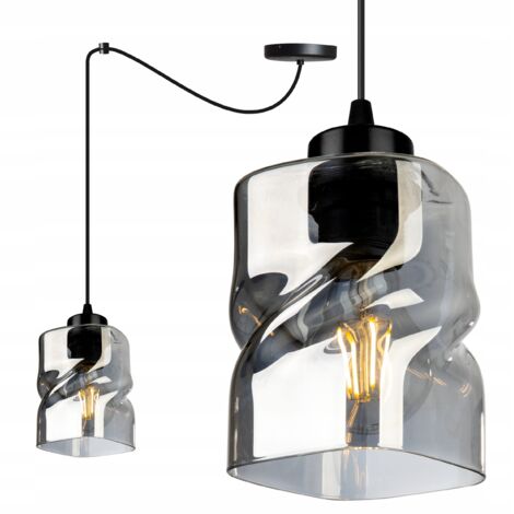 MODERNE SPINNE HÄNGELAMPE GLAS KRONLEUCHTER