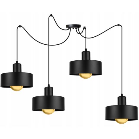 MODERNE SPINNE HÄNGELAMPE METALL LAMPENSCHIRM