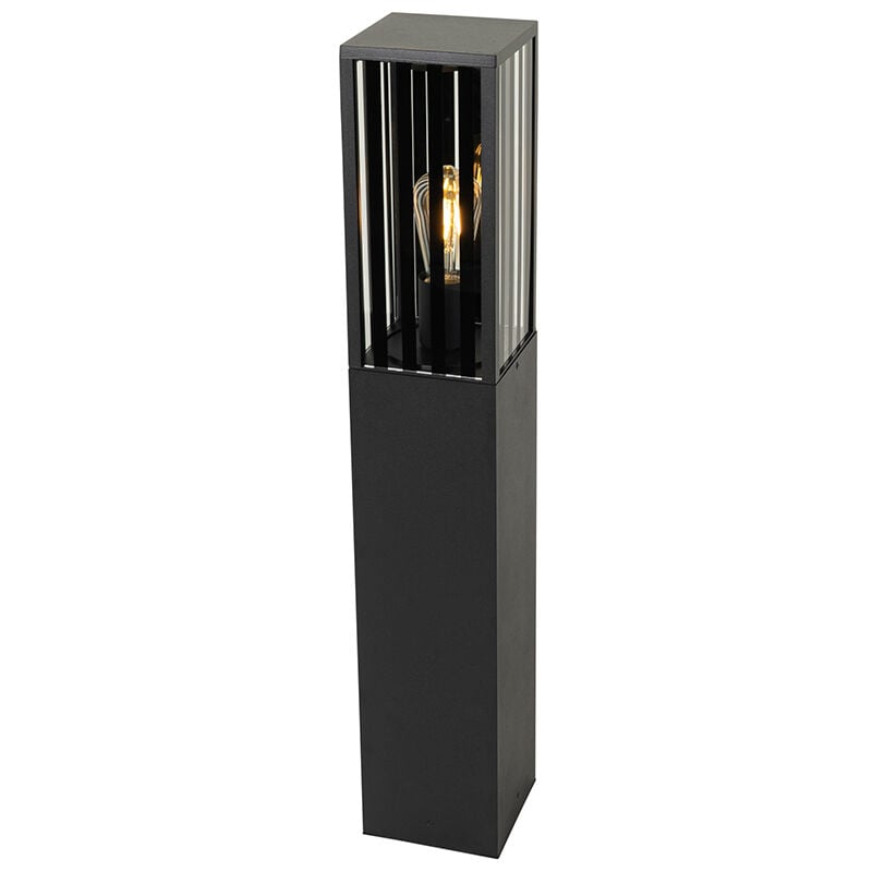 Modern standing outdoor lamp black 80 cm IP44 - Dijon - Black