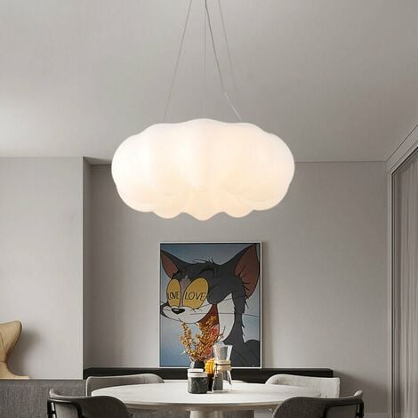 Moderne Suspension, Nuages de citrouille creatifs Lampe enfant Lumiere tricolore Convient pour salon, chambre, chambre d¡¯enfant
