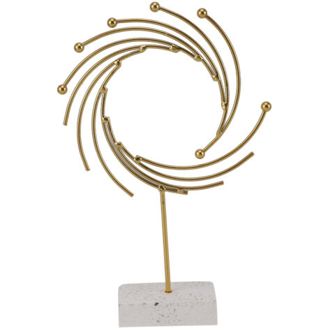 Moderne und luxuriöse Metallskulptur – Handgefertigte Dekoration für Büro und Wohnzimmer – Tischdekoration 7129C08