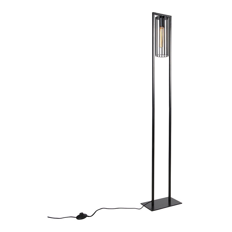 Modern floor lamp black - Balenco Wazo