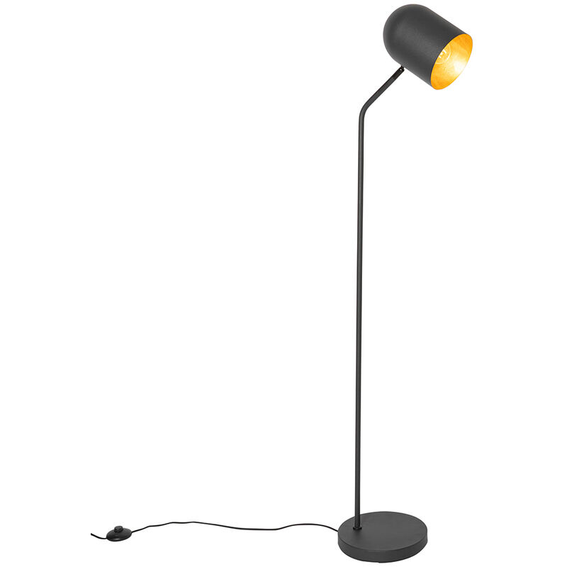 Image of Modern Floor Lamp Black with Gold&hellip;