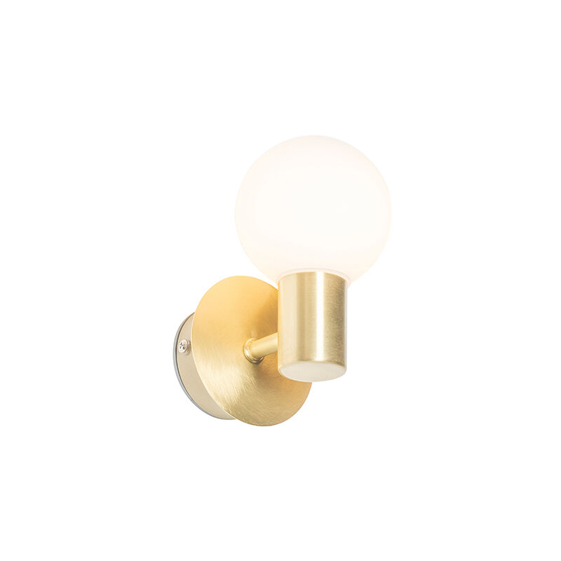 Modern wall lamp gold IP44 - Cederic Up