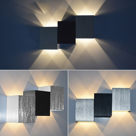 Moderne Wandleuchte 6W LED Wandleuchte Warmweiß Innen Wandlampe für Wohnzimmer Korridor