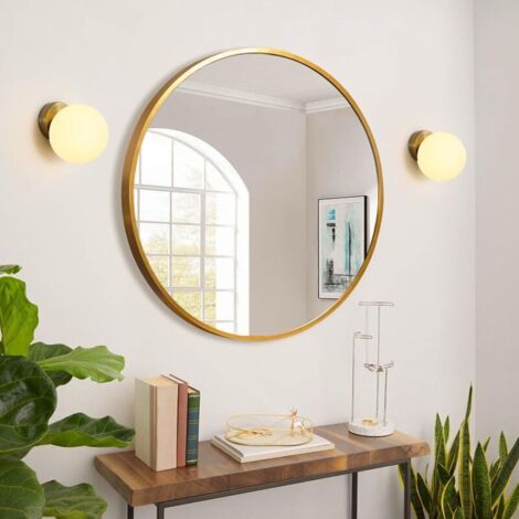 Moderne Wandleuchte, E27-Kugelwandleuchte, Innenwandleuchte mit 15 cm Glasschirm für Schlafzimmer, Wohnzimmer, Flur, Leuchtmittel nicht enthalten