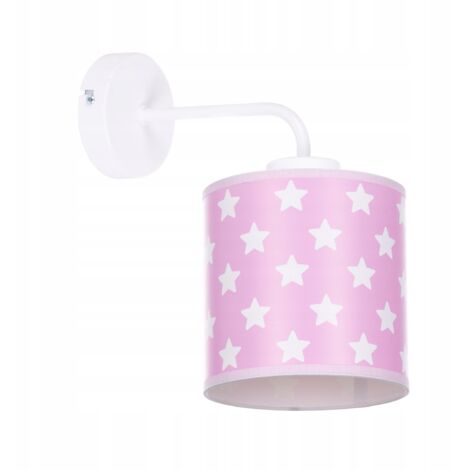 Moderne Wandleuchte mit Lampenschirm, White Stars