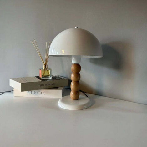 Moderne Weiß Tischlampe, Wohnbeleuchtung, Metallkopfteil, Nachttischlampe, Leselampe