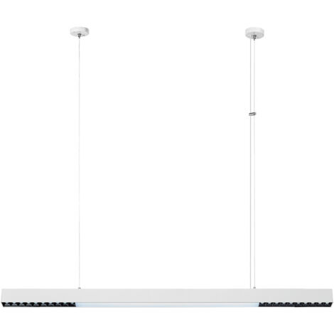 Moderne weiße lineare Pendel-/Deckenleuchte 120 cm variable Farbe LED 47W CALI Light Prestige