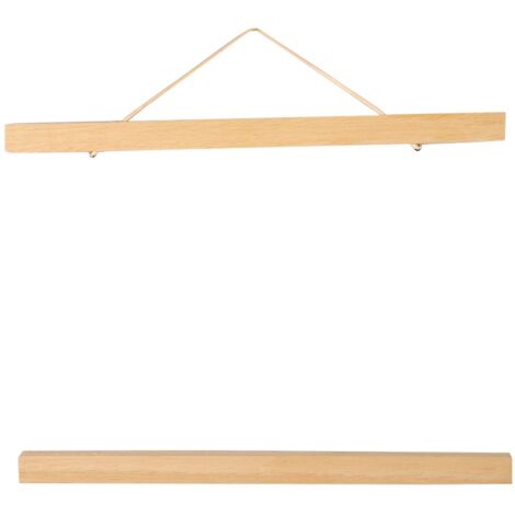 Moderner 30 cm großer, weißer magnetischer Holz-Fotorahmen für DIY-Poster mit Aufhängehaken