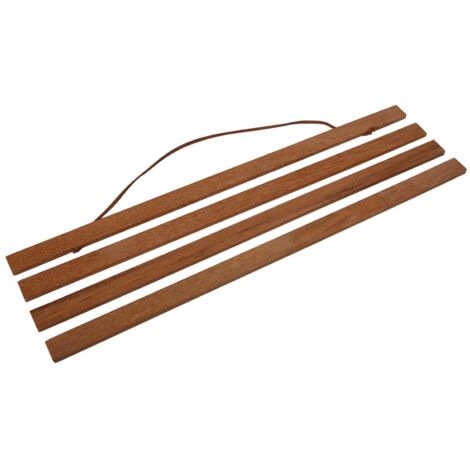 Moderner 40 cm großer magnetischer Bilderrahmen aus Teakholz für Poster und Kunstwerke – DIY-Rollständer