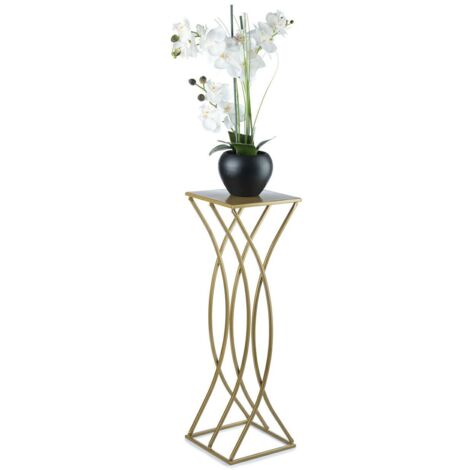 Moderner Blumenständer, goldfarben, 75 cm