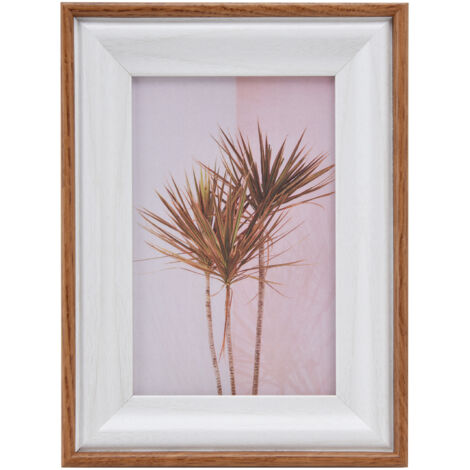 Moderner braun-roter Bilderrahmen, ideal für Geburtstage, Weihnachten und Thanksgiving, 19,6 x 14,5 cm