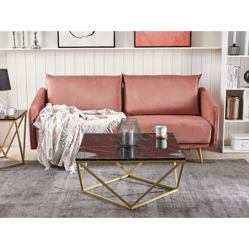 Moderne Couchtische Marmor / Couchtisch Aus Metall Und Marmor 90 Cm