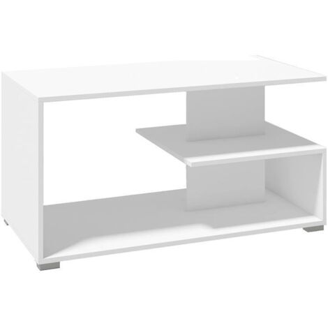 MODERNER COUCHTISCH NINA 100x50x55 WEISS