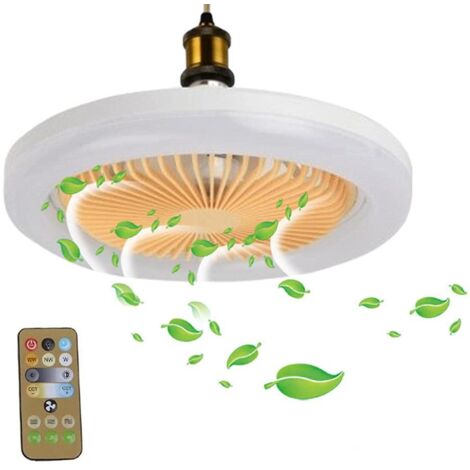 Moderner Deckenventilator mit dimmbarer 30-W-LED-Beleuchtung, Smart-Gerät E27 für Wohn- und Schlafzimmer