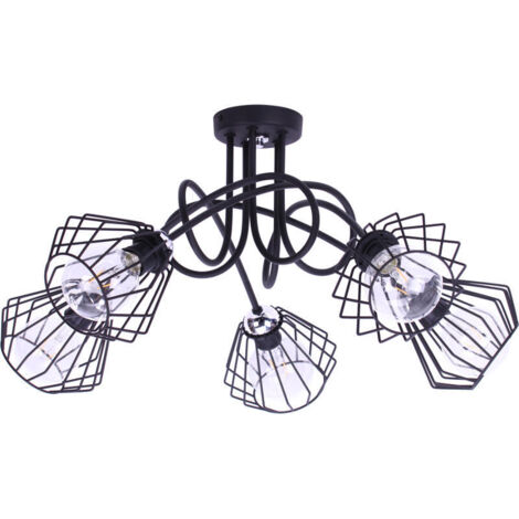 MODERNER DIAMANT-KRONLEUCHTER EDISON LOFT-LAMPE