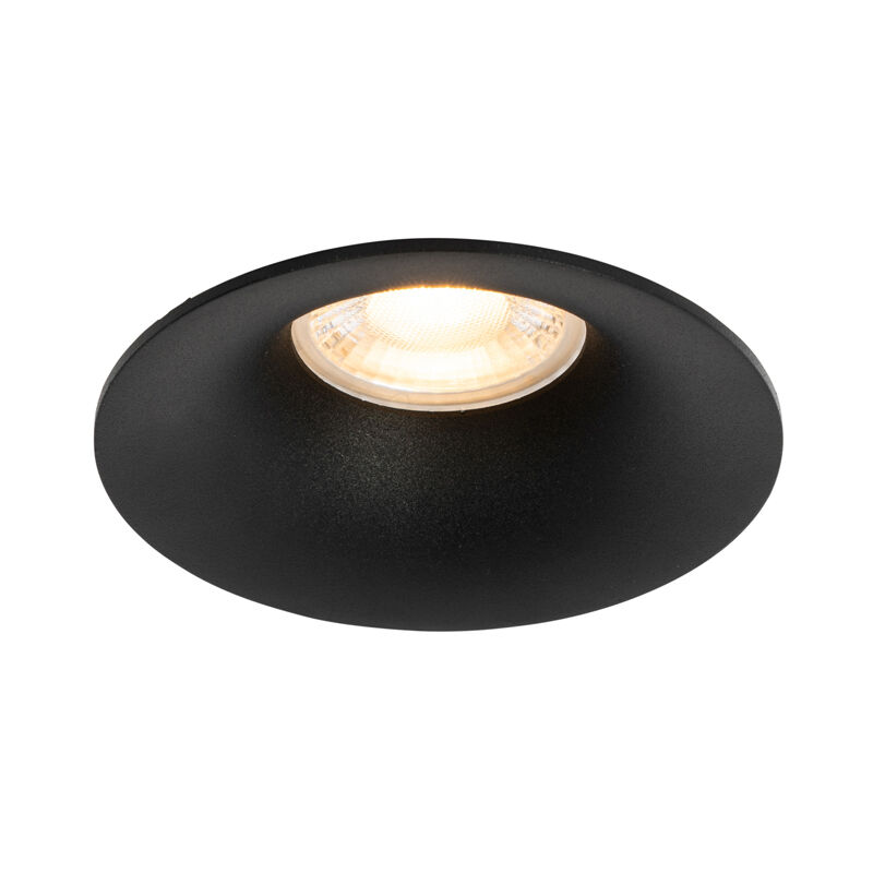 Qazqa Moderner Einbaustrahler Schwarz Gu10 50mm - Gijs