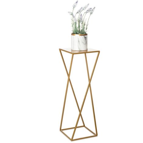 Moderner goldener Blumenständer 70 cm