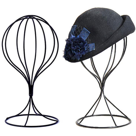 Moderner Hutständer aus Metall mit hohlem Ballon-Design: Dekorativer Halter für Hüte, Perücken und Schals [Höhe 30 cm]