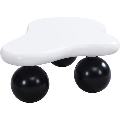 Moderner ovaler Beistelltisch aus Sicherheitsglas – Länge 104,9cm,Breite 60 cm,multifunktionales Design.Fächerförmiges Gestell.Tischbeine aus MDF mit schwarzer Holzoptik. Ideal für Esszimmer,Büro etc.