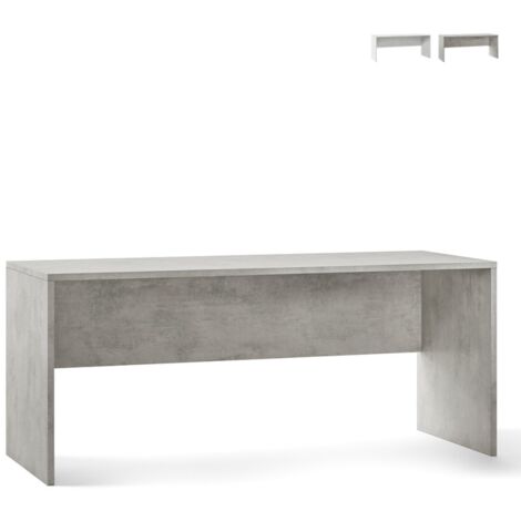 Moderner Schreibtisch aus Beton Cement Holz 180x69x H76 cm