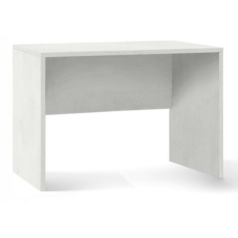 Moderner Schreibtisch aus oxidweißem Holz 120 x 69 x H76 cm