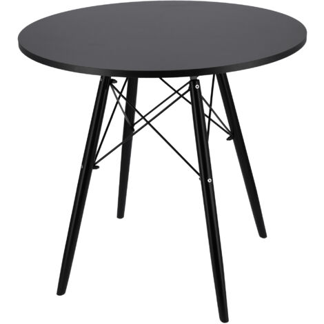 Moderner skandinavischer brauner runder Tisch für das Wohnzimmer, das Esszimmer und die Küche