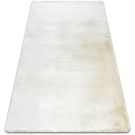 Moderner Teppich TEDDY NEW wool 45 Shaggy, plüschig, sehr dickes Creme beige 60x100 cm
