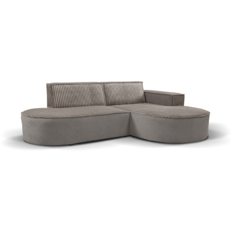 Modernes L-förmiges Designer-Ecksofa Modena Soft Beige Rechts