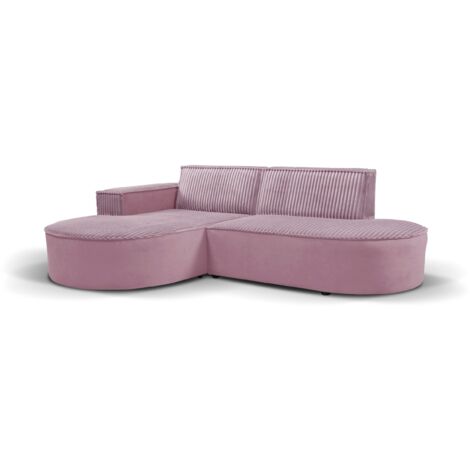 Modernes L-förmiges Designer-Ecksofa Modena Soft Rosa Links