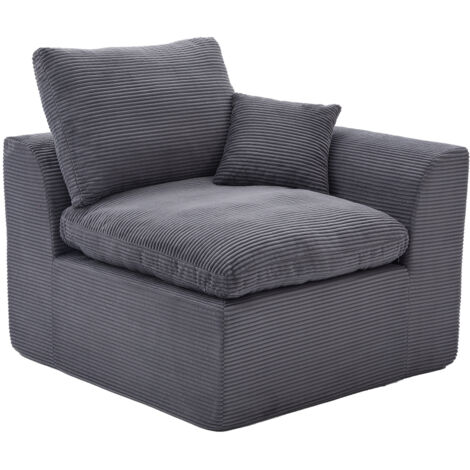Modernes minimalistisches Stoffsofa Einzelsitzer-Wohnzimmersofa Weicher und bequemer Sessel Mit Kissen Lieferbar mit Kissen Freizeitsofa im nordischen Stil Es wird empfohlen, zwei Sofas zu kaufen, um