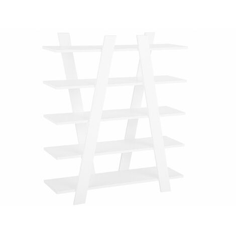 Modernes Regal skandinavischer Stil weiß 5 Fächer Escalante - Weiß