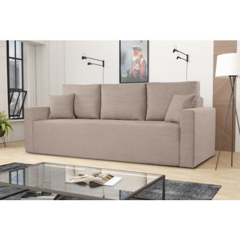 Modernes Sofa ZOOM mit Schlaffunktion Beige