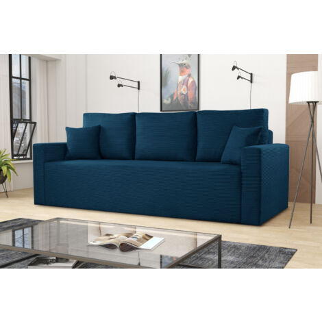 Modernes Sofa ZOOM mit Schlaffunktion Blau