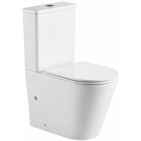Modernes Stand-WC Keramik TURIN niedriger Spülkasten