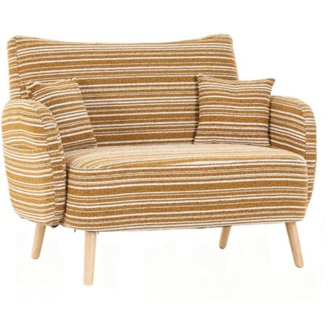 Modernes Zweisitzer-Sofa im Stil, mit superbequemen Armlehnen, Armlehnenkissen und Aufbewahrungstasche, tiefes Zweisitzer-Sofa, komfortables modernes Sofa für Schlafzimmer, kleine Räume, Wohnungen und