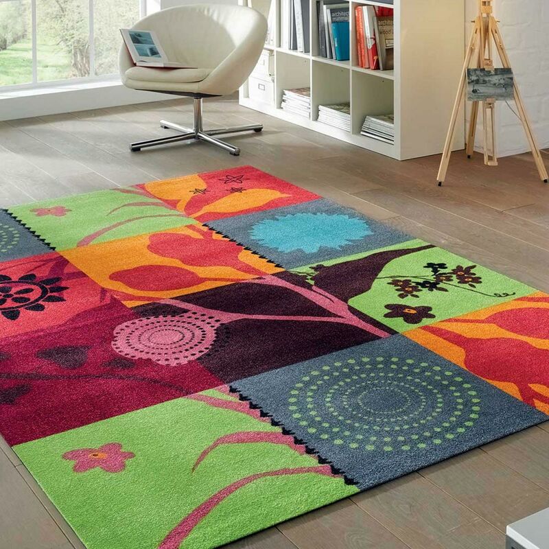 

moderno diseño de alfombra 70x190 cm rectangular SUMMER BREEZE TX Multi cocina adecuado para calefacción por suelo radiante - Multicolore