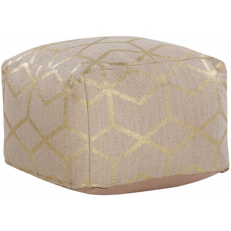 Pouf contenitore pieghevole MAGDA bianco - Konte Design