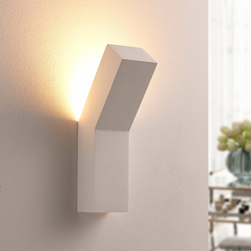 

Lindby - Moderno reflector de pared LED de escayola Tida