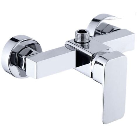 DPZO Moderno rubinetto cromato per doccia a parete con miscelatore per doccia calda e fredda