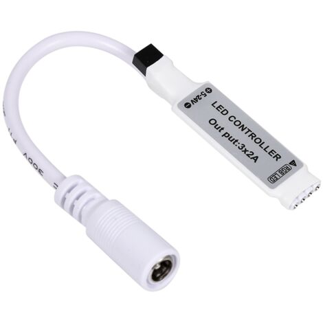 Modi, 24 Tasten, RGB-LED-Controller, 16 Farben, einstellbare Helligkeit, Glasvorhanglichter, mit IR-Fernbedienung, gemeinsame Anode, für Feiertage, Veranstaltungen, (Schlüssel