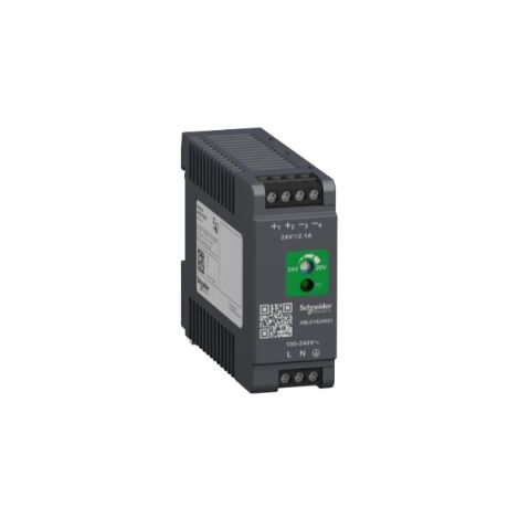 Modicon ABL - alimentation à découpage - 2,1A - 100à240Vca mono/biphasé - 24Vcc - ABLS1A24021