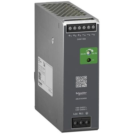 Modicon ABL - alimentation à découpage - 5A - 100 à 240Vca mono/biphasé - 24Vcc