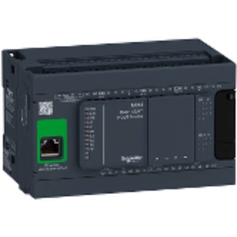 Modicon M241, contrôleur 24E/S PNP, ports Ethernet+2 série, 24VCC