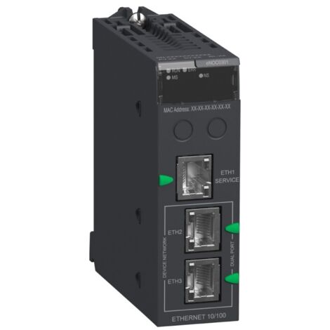 Modicon M580 - module réseau EtherNet/IP et Modbus/TCP - 10/100Mbit - BMENOC0301
