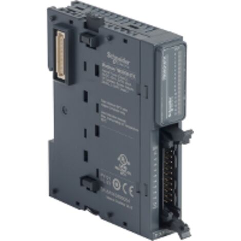Modicon TM3, module 16 sorties TOR, PNP 0,1A, connecteur HE 10  - TM3DQ16TK