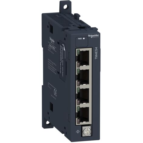 Modicon TM4, module de communication switch Ethernet 4 connecteurs RJ45